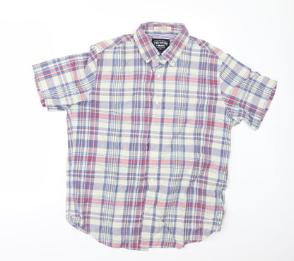 THE NEW IVY BRAND Mens Multicoloured Check   Button-Up Size M