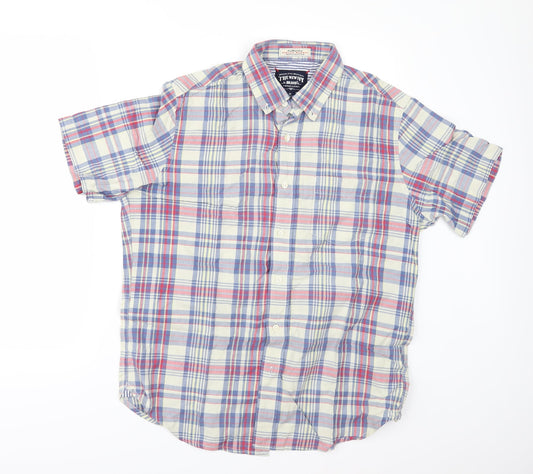 THE NEW IVY BRAND Mens Multicoloured Check   Button-Up Size M