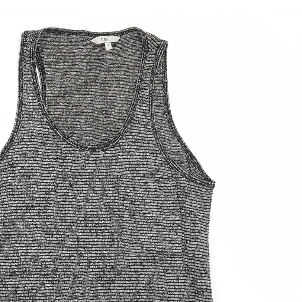 Womens UK Size 10 NEXT Grey Tunic T-Shirt