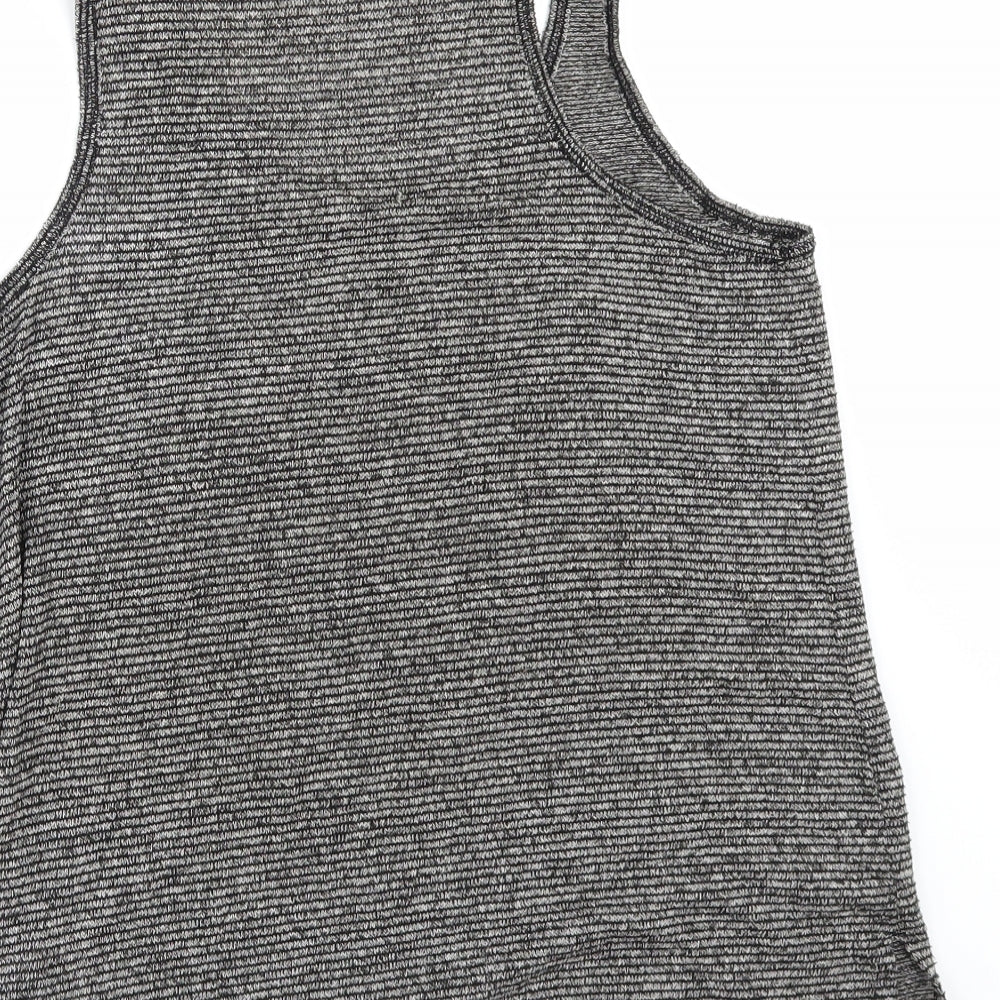 Womens UK Size 10 NEXT Grey Tunic T-Shirt