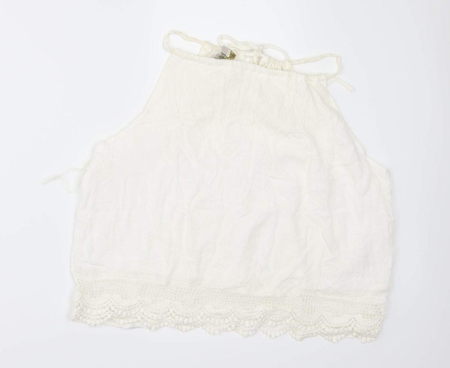 Parisian Collection Womens White   Camisole Blouse Size L