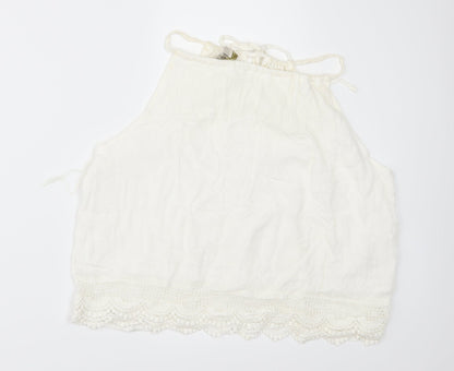 Parisian Collection Womens White   Camisole Blouse Size L