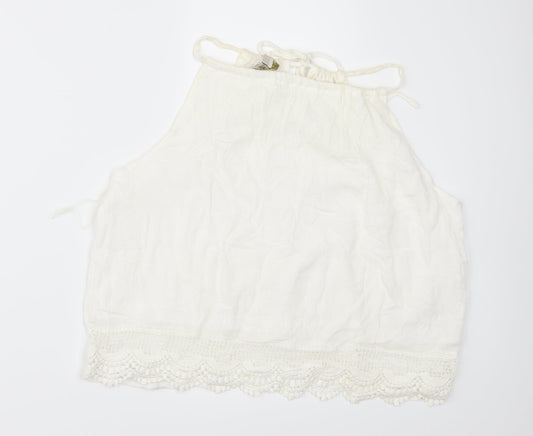 Parisian Collection Womens White   Camisole Blouse Size L