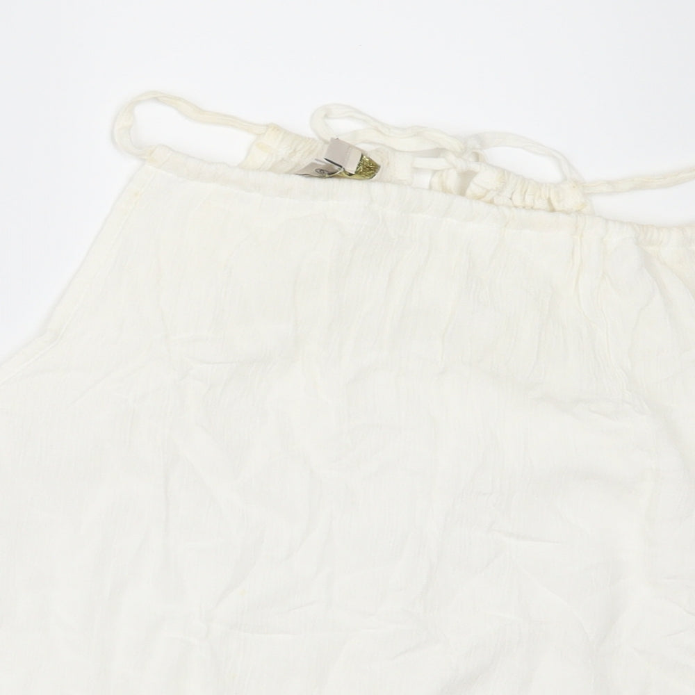 Parisian Collection Womens White   Camisole Blouse Size L