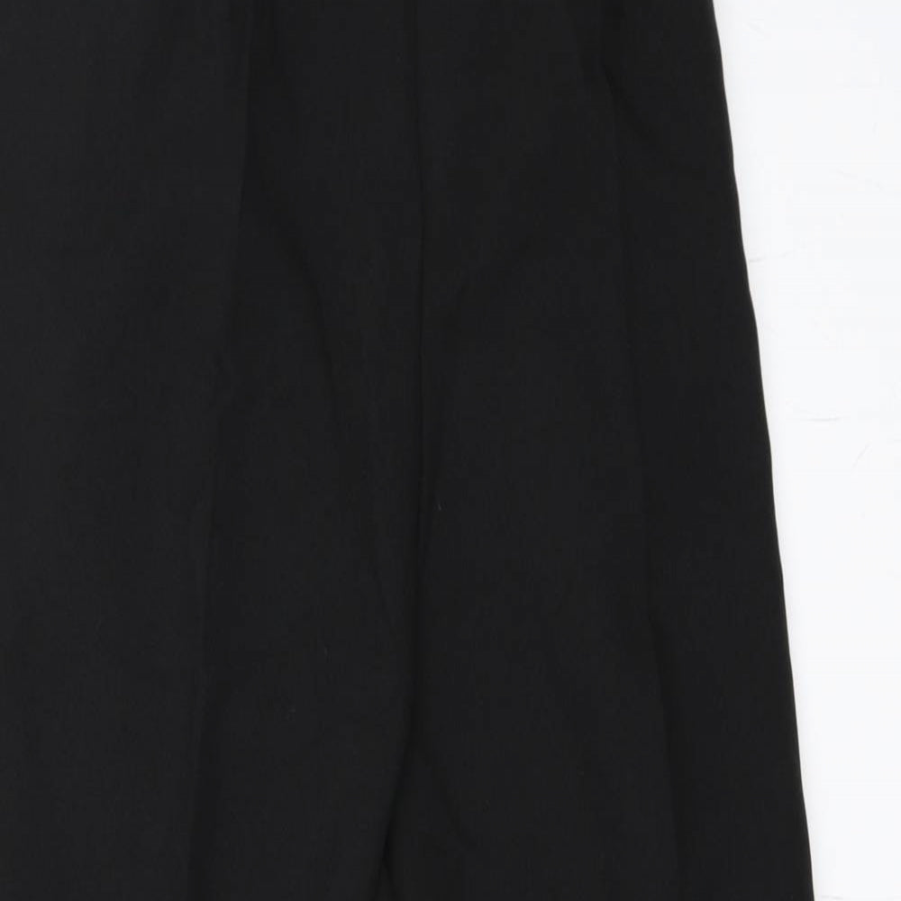 Womens UK Size 16 Preworn Regular Fit  Black Trousers