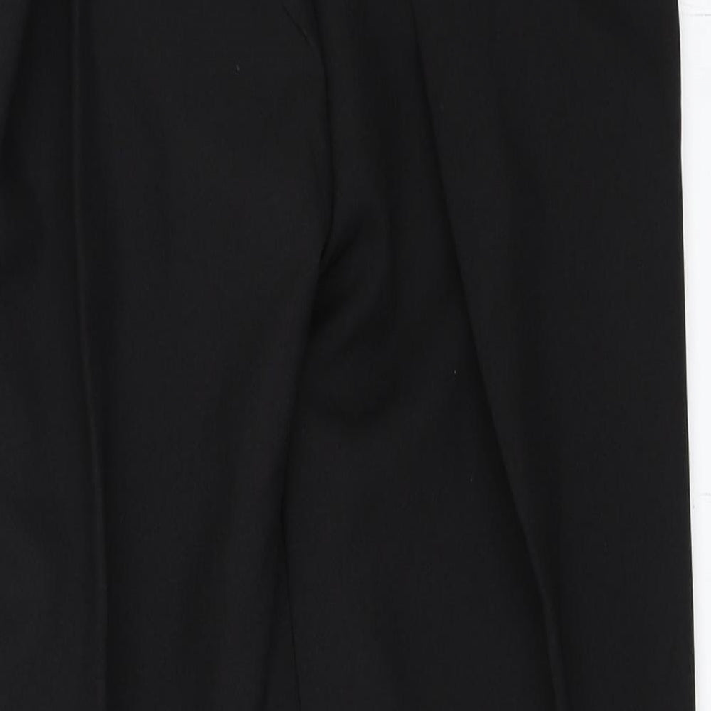 Womens UK Size 16 Preworn Regular Fit  Black Trousers