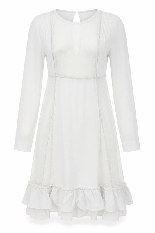 Front view of Pins & Needles women’s grey fit & flare, size M
