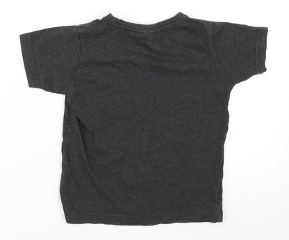 Urban Rascals Boys Grey   Basic T-Shirt Size 3 Years  - Ninja
