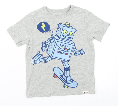 Gap Boys Grey   Basic T-Shirt Size 2 Years