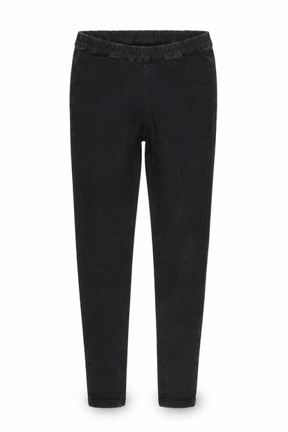 Front view of Bay women’s black jegging jeans, size UK 6, 29-inch leg