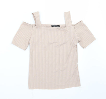 Womens UK Size 8 Select Pink Basic T-Shirt
