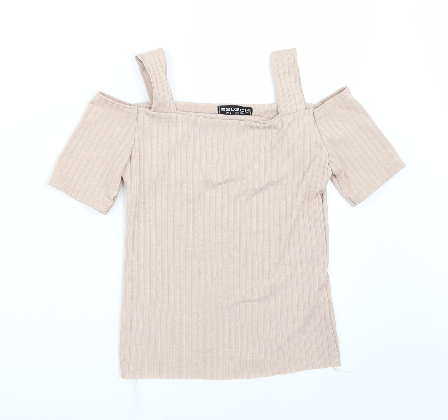 Womens UK Size 8 Select Pink Basic T-Shirt