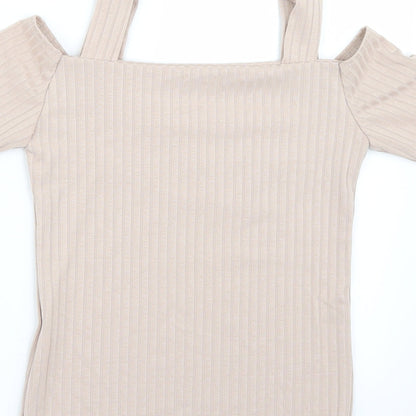 Womens UK Size 8 Select Pink Basic T-Shirt