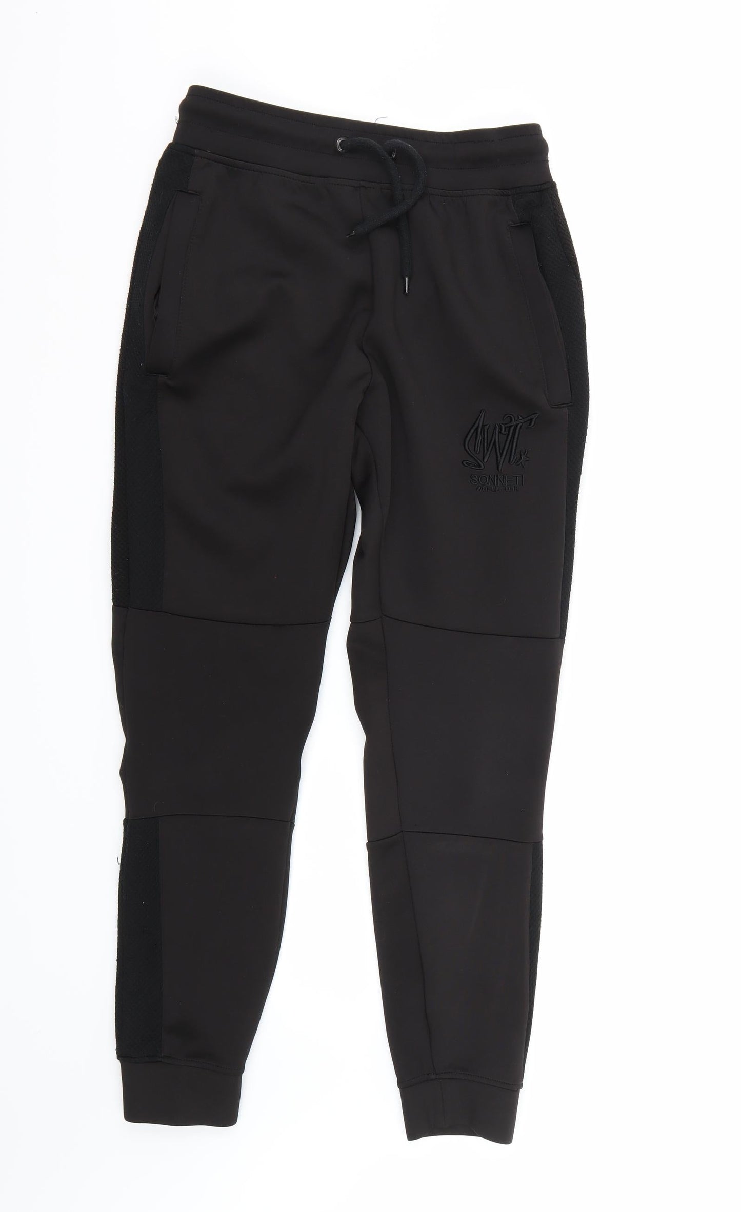 SWT Womens Black   Sweatpants Trousers Size S L27 in