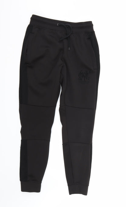 SWT Womens Black   Sweatpants Trousers Size S L27 in