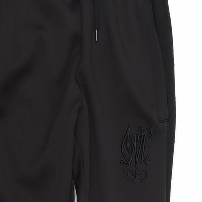 SWT Womens Black   Sweatpants Trousers Size S L27 in