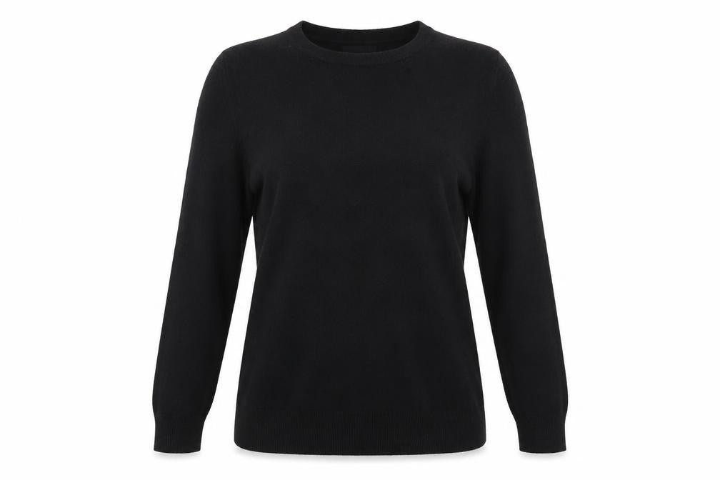 Front view of Primark women’s black jumper, size UK 12