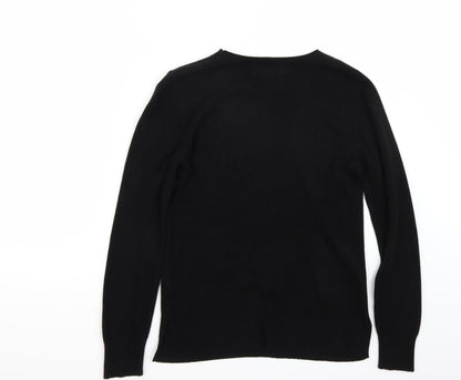 Back view of Primark women’s black jumper, size UK 12