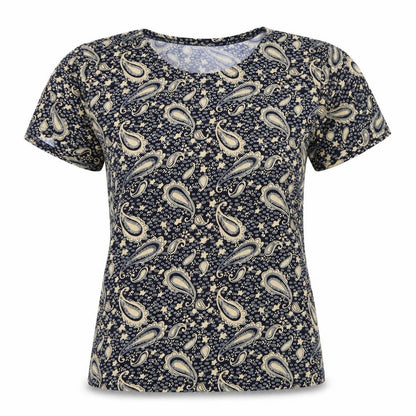 Womens UK Size M Yue sheng Blue Basic T-Shirt