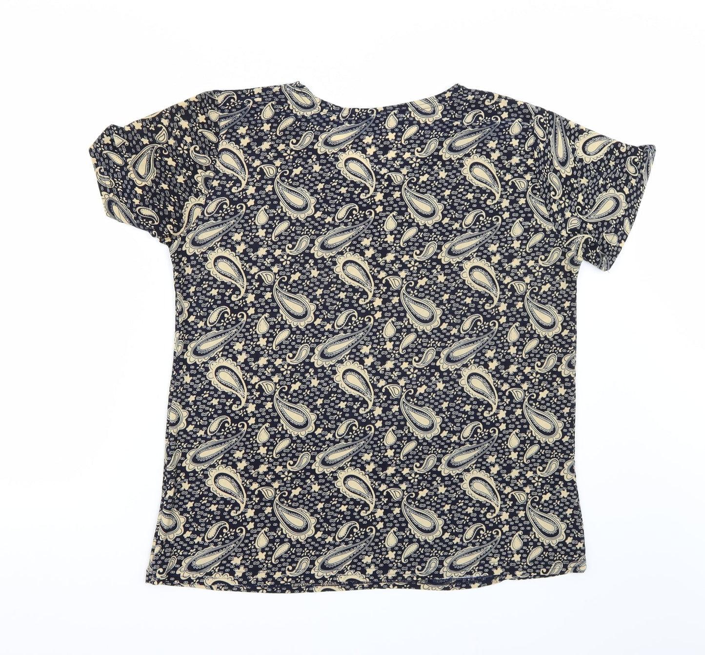Womens UK Size M Yue sheng Blue Basic T-Shirt