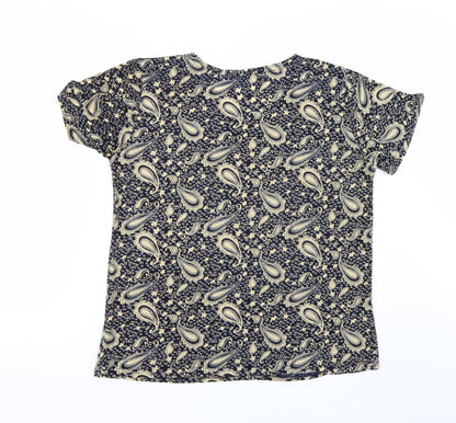 Womens UK Size M Yue sheng Blue Basic T-Shirt