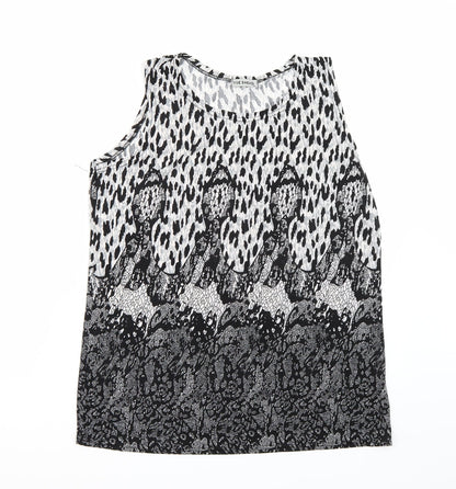 Womens UK Size M Yue sheng Black Basic T-Shirt