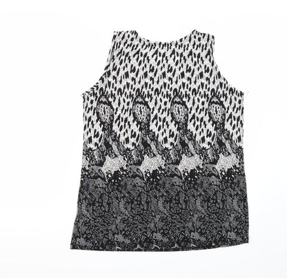 Womens UK Size M Yue sheng Black Basic T-Shirt