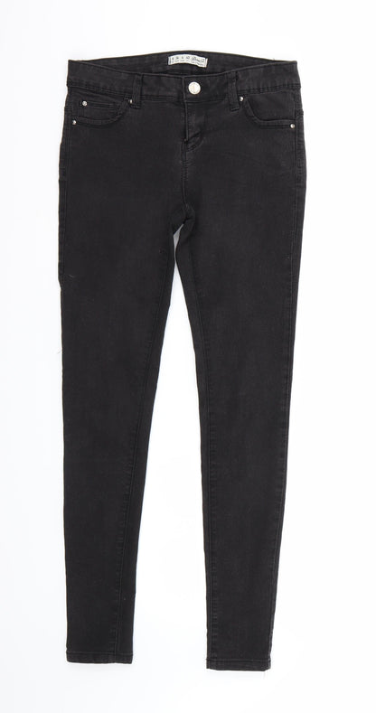 Denim & Co. Womens Black   Skinny Jeans Size 8 L29 in