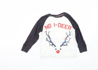 NEXT Boys White   Basic T-Shirt Size 3 Years