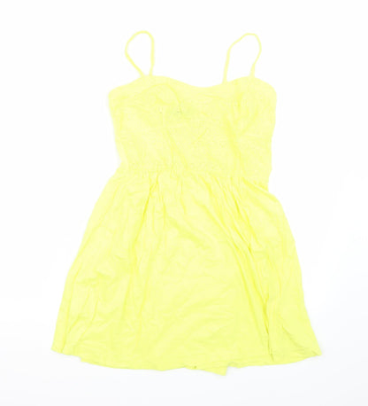 Primark Womens Yellow   Basic T-Shirt Size 10