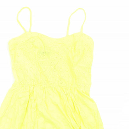 Primark Womens Yellow   Basic T-Shirt Size 10