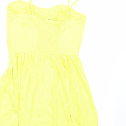 Primark Womens Yellow   Basic T-Shirt Size 10