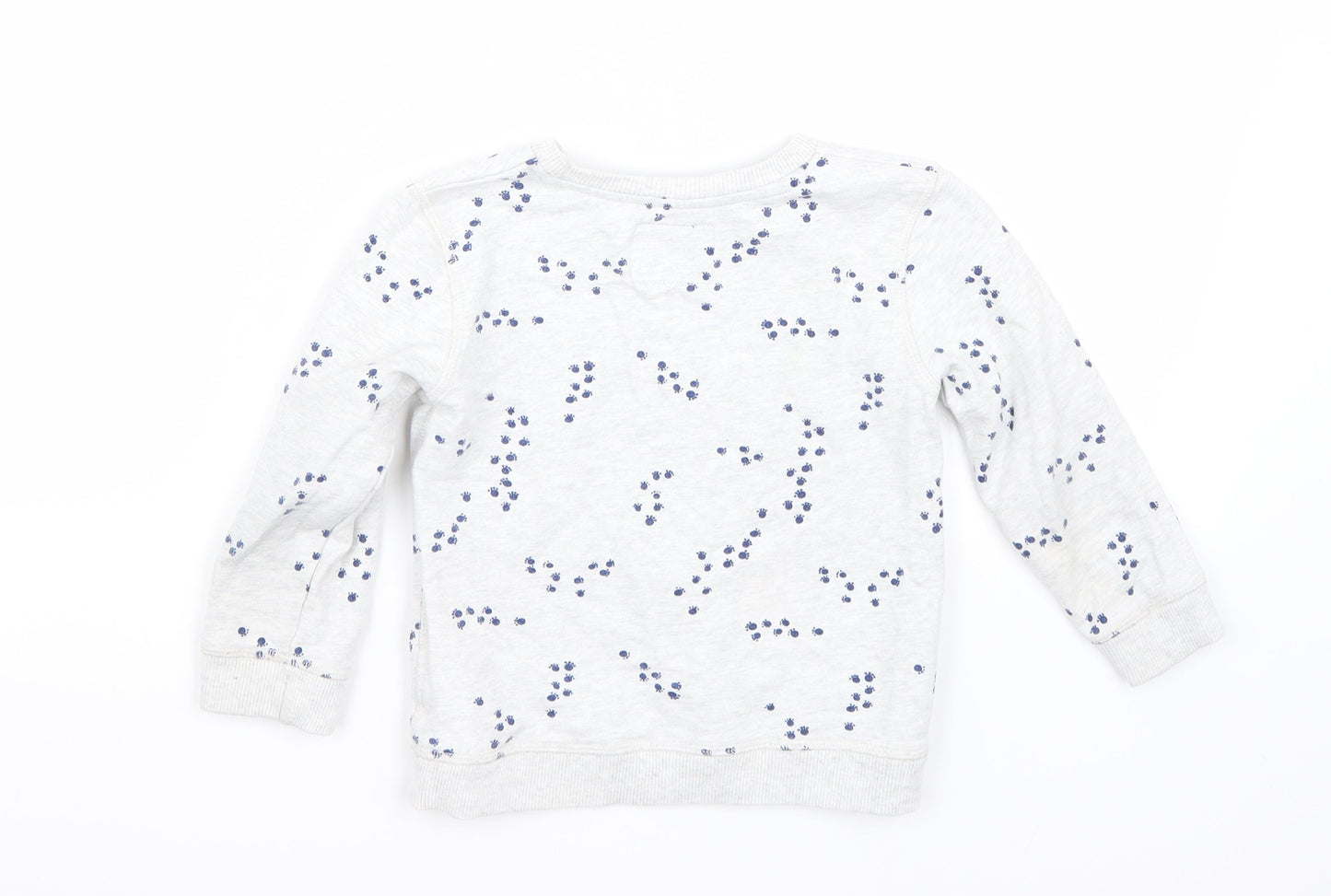 Mothercare Boys White   Pullover Jumper Size 2-3 Years
