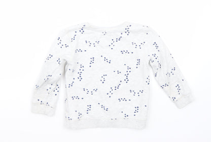 Mothercare Boys White   Pullover Jumper Size 2-3 Years