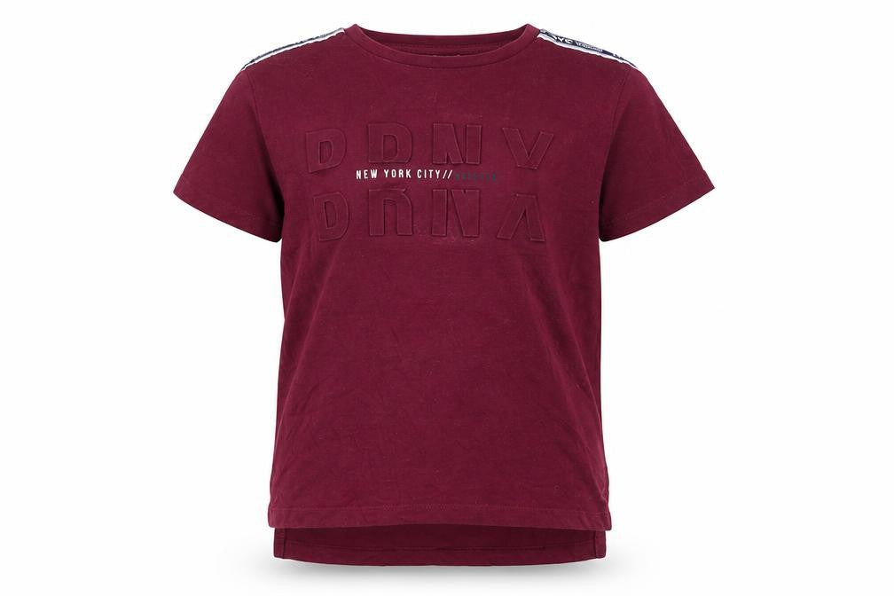 Front view of Primark boys’ purple basic t-shirt, size 8, years
