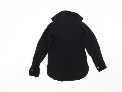 Back view of Preworn girls’ black basic blouse, size 2, years