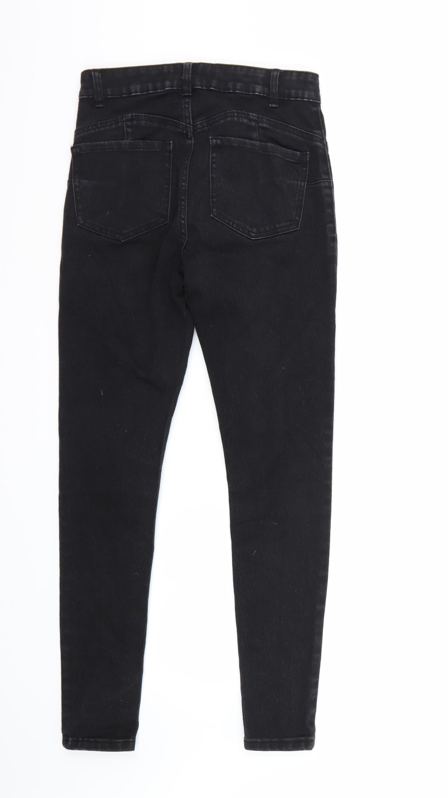 Denim & Co. Womens Black   Skinny Jeans Size 10 L28 in