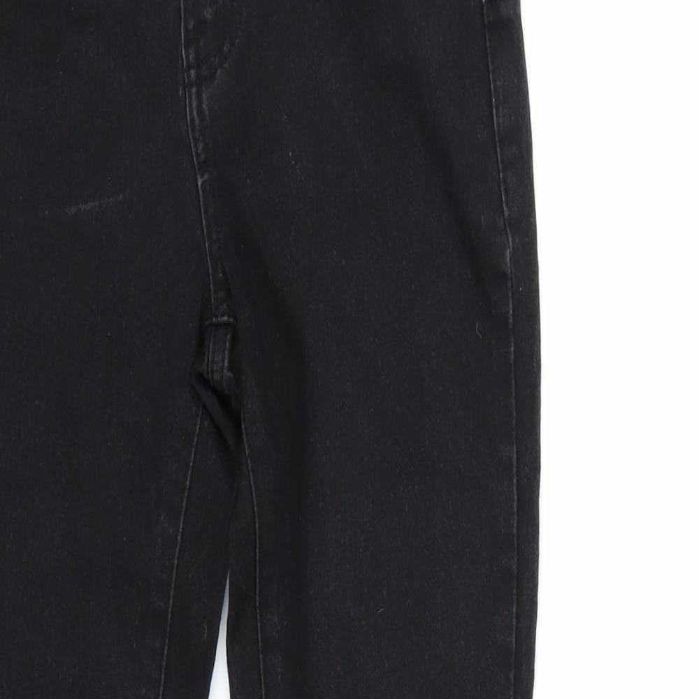Denim & Co. Womens Black   Skinny Jeans Size 10 L28 in