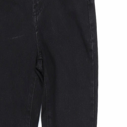 Denim & Co. Womens Black   Skinny Jeans Size 10 L28 in