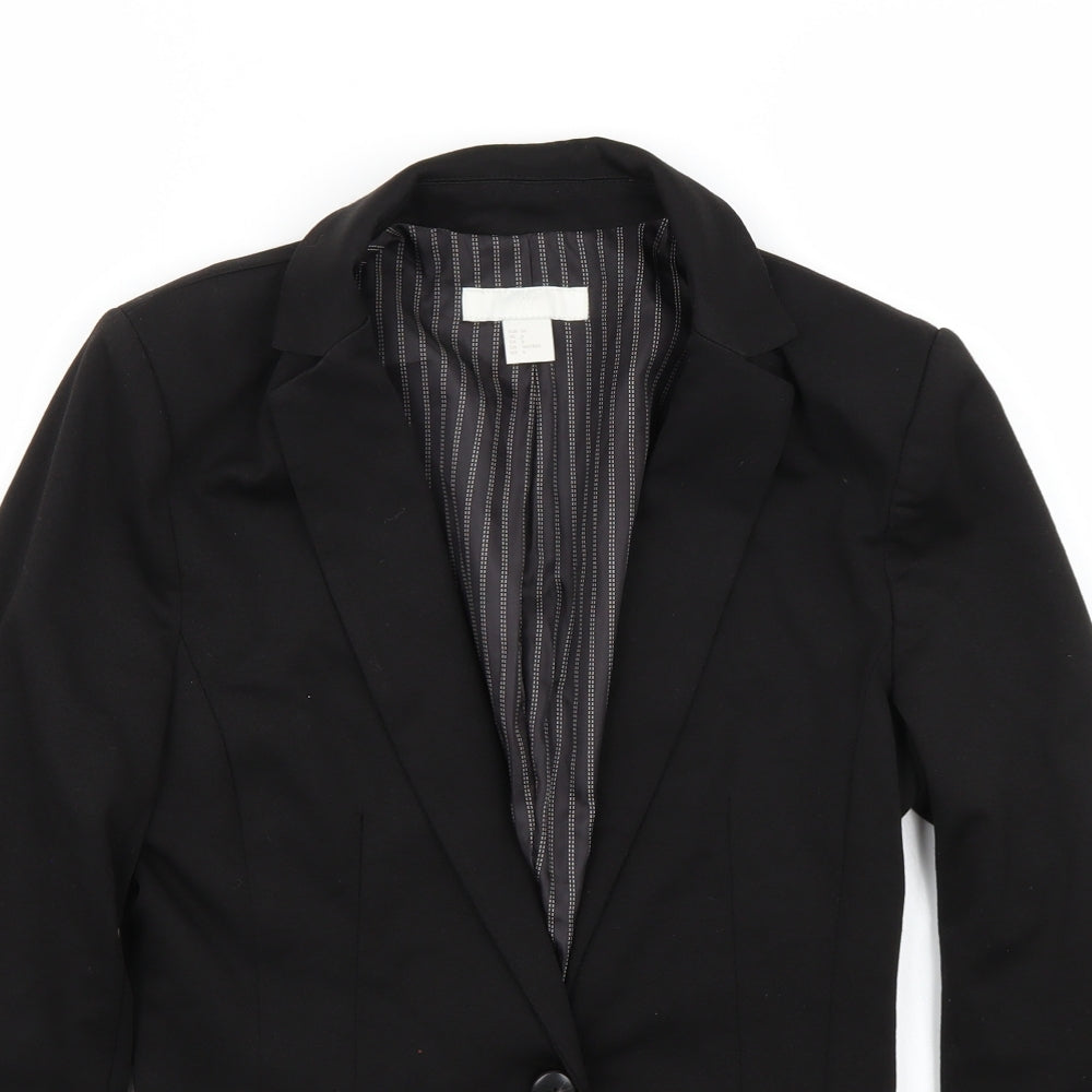 H&M Womens Black   Jacket Suit Jacket Size 6