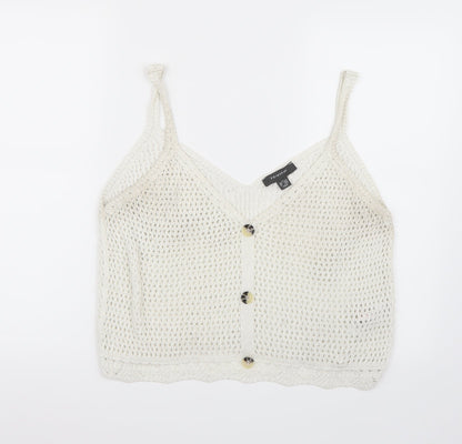 Primark Womens White   Basic Tank Size L