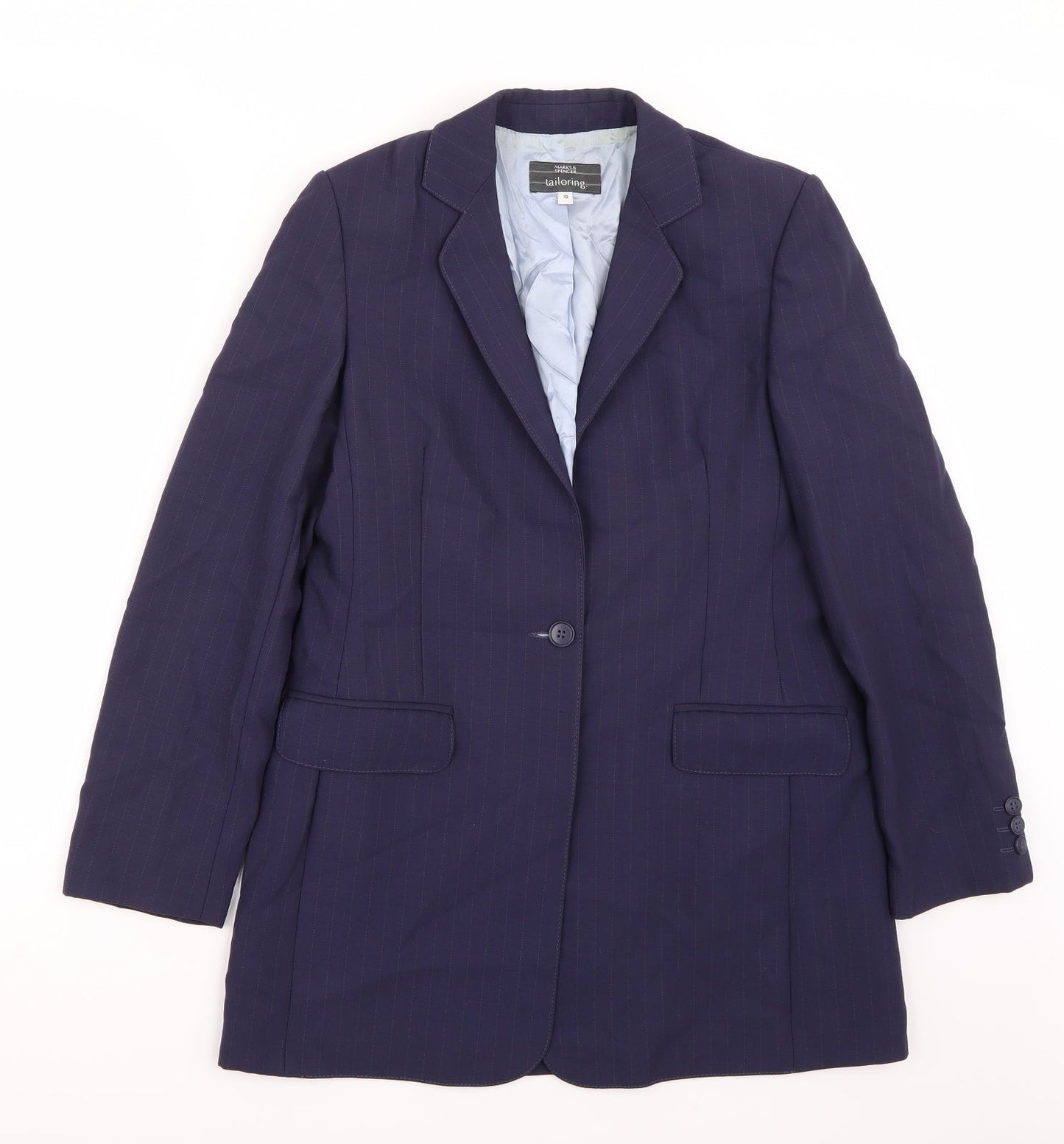 Marks and Spencer Womens Blue   Jacket Blazer Size 10