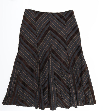 Marks and Spencer Womens Brown   A-Line Skirt Size 14