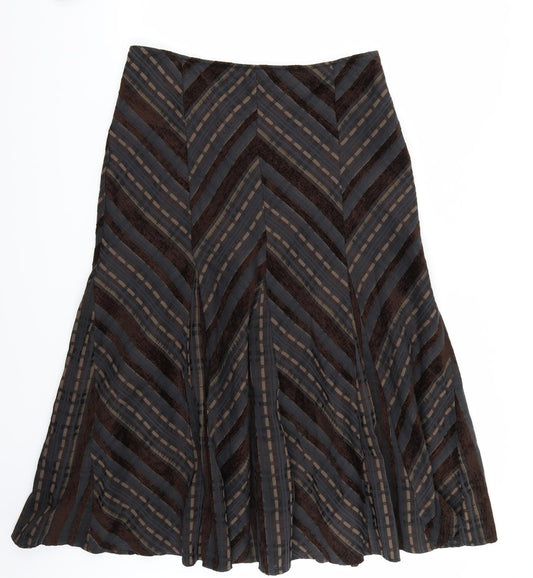 Marks and Spencer Womens Brown   A-Line Skirt Size 14