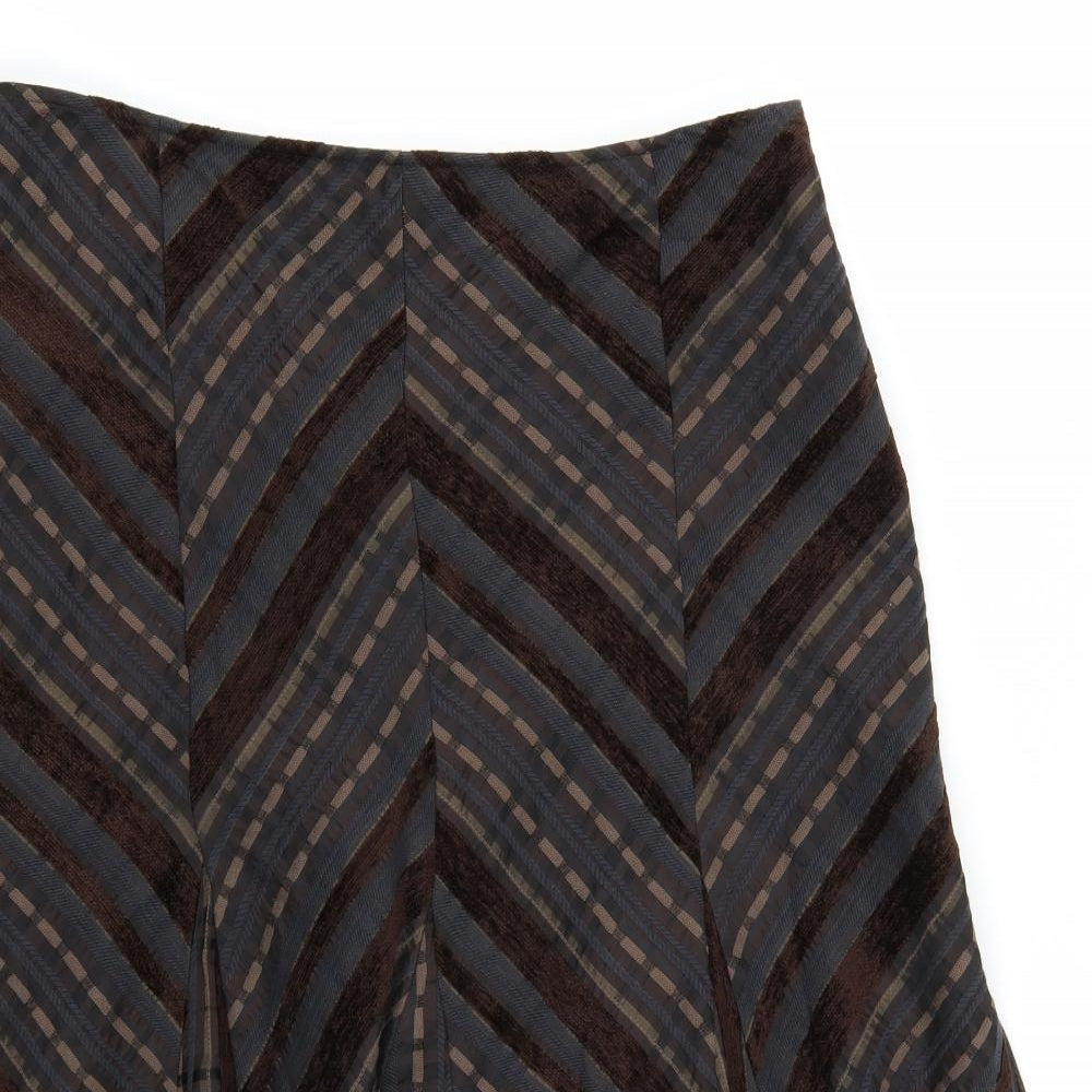 Marks and Spencer Womens Brown   A-Line Skirt Size 14