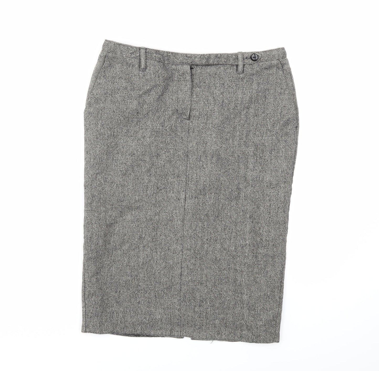 Miss Selfridge Womens Grey   Straight & Pencil Skirt Size 10