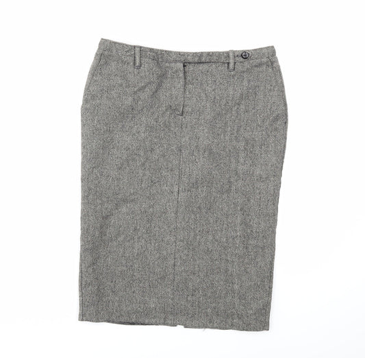 Miss Selfridge Womens Grey   Straight & Pencil Skirt Size 10
