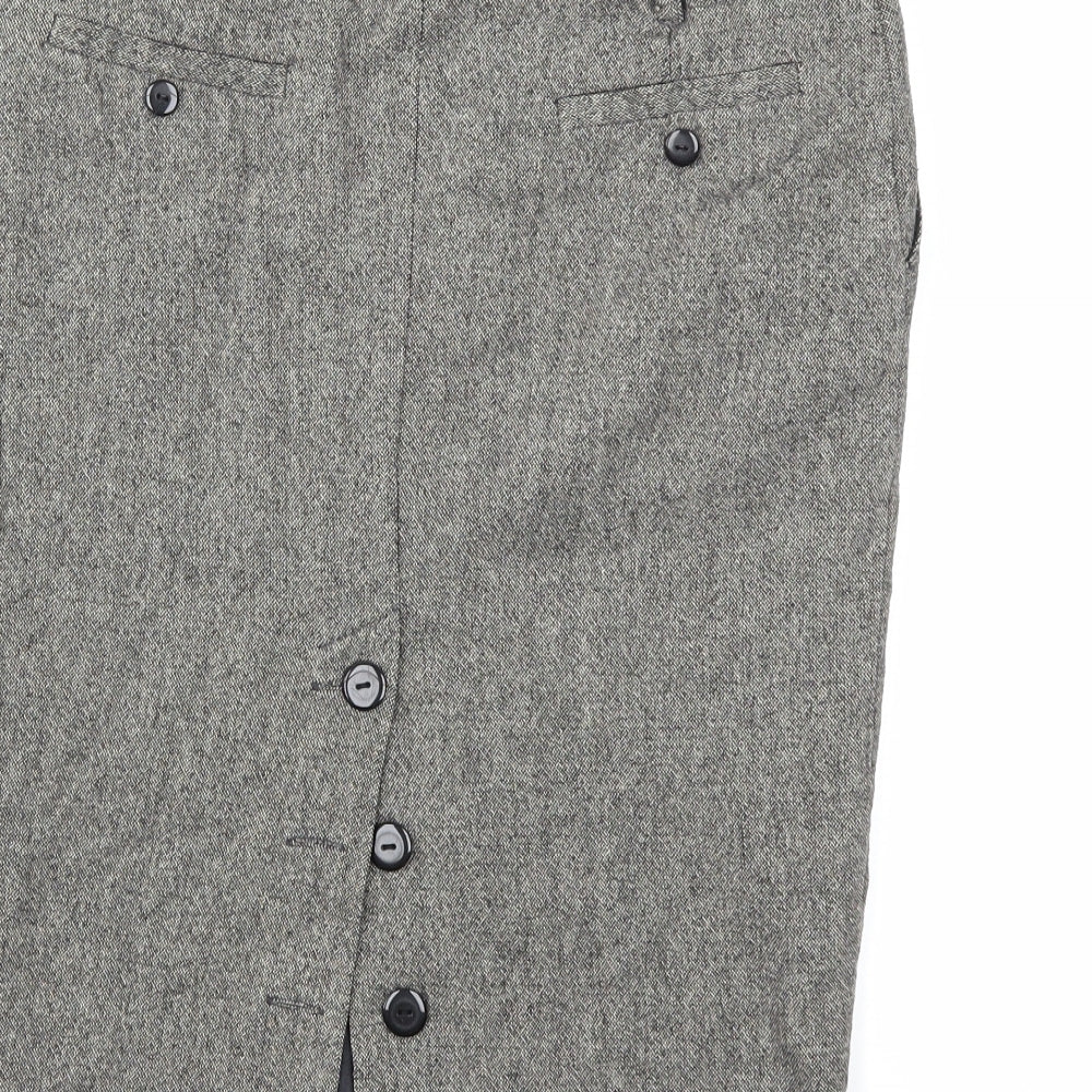 Miss Selfridge Womens Grey   Straight & Pencil Skirt Size 10