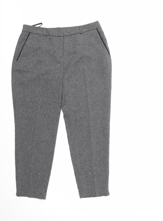 Womens UK Size 10 Dorothy Perkins Regular Fit  Grey Trousers
