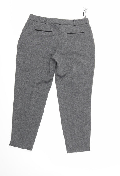 Womens UK Size 10 Dorothy Perkins Regular Fit  Grey Trousers